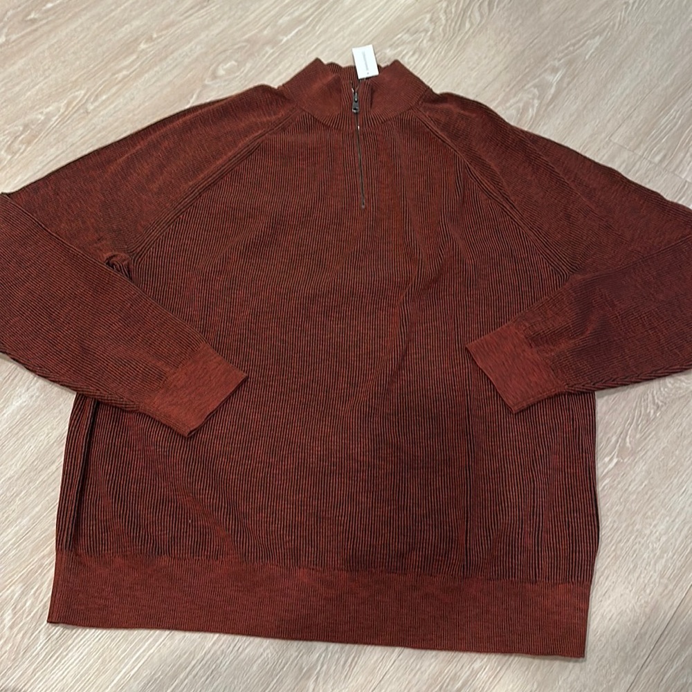 Mens NWT banana republic half zip sweater